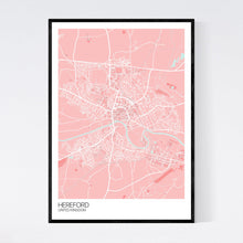Load image into Gallery viewer, Hereford City Map Print