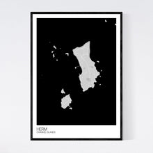 Load image into Gallery viewer, Herm Island Map Print