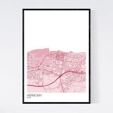 Load image into Gallery viewer, Herne Bay Town Map Print