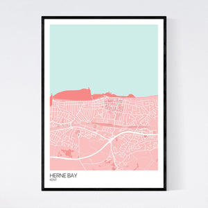 Map of Herne Bay, Kent
