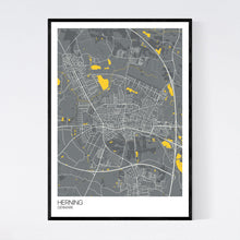 Load image into Gallery viewer, Herning City Map Print
