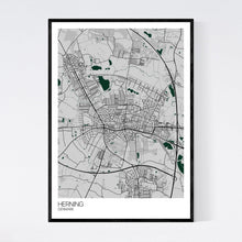 Load image into Gallery viewer, Herning City Map Print