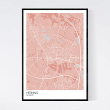 Load image into Gallery viewer, Herning City Map Print