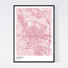 Load image into Gallery viewer, Herning City Map Print