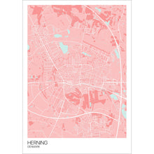 Load image into Gallery viewer, Map of Herning, Denmark
