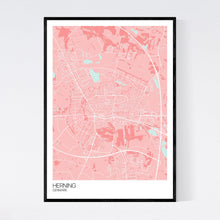 Load image into Gallery viewer, Map of Herning, Denmark