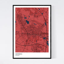 Load image into Gallery viewer, Herning City Map Print
