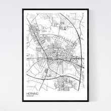 Load image into Gallery viewer, Herning City Map Print