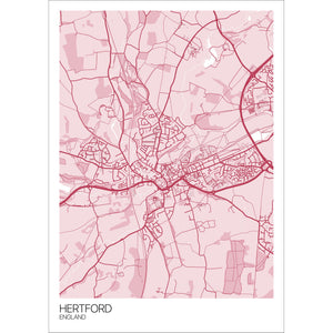 Map of Hertford, England