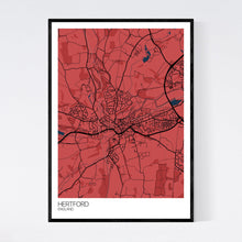 Load image into Gallery viewer, Hertford Town Map Print