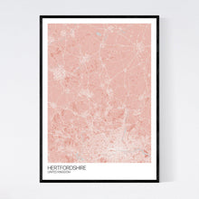 Load image into Gallery viewer, Hertfordshire Region Map Print
