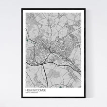 Load image into Gallery viewer, High Wycombe City Map Print