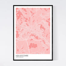Load image into Gallery viewer, High Wycombe City Map Print