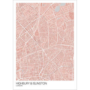 Map of Highbury & Islington, London