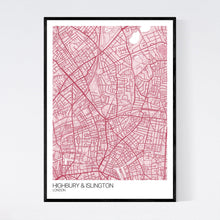 Load image into Gallery viewer, Highbury &amp; Islington Neighbourhood Map Print