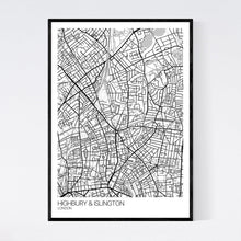 Load image into Gallery viewer, Highbury &amp; Islington Neighbourhood Map Print