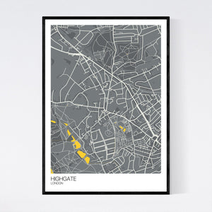 Highgate Neighbourhood Map Print