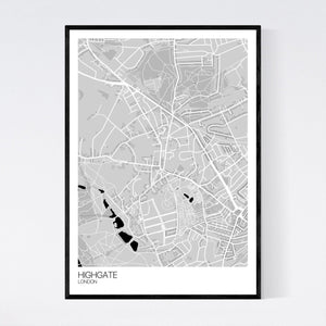 Highgate Neighbourhood Map Print