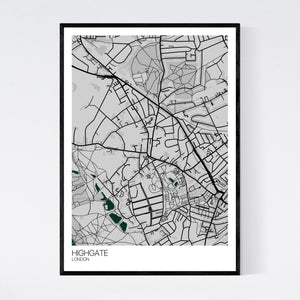 Highgate Neighbourhood Map Print