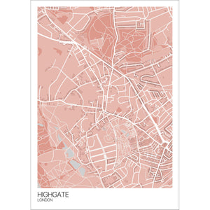 Map of Highgate, London