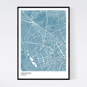 Highgate Neighbourhood Map Print