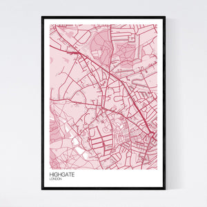 Highgate Neighbourhood Map Print