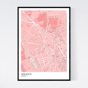Highgate Neighbourhood Map Print