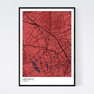 Highgate Neighbourhood Map Print