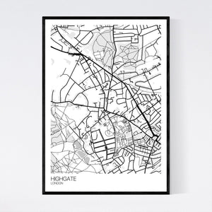 Highgate Neighbourhood Map Print