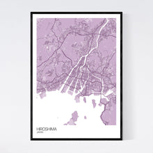 Load image into Gallery viewer, Hiroshima City Map Print