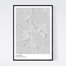 Load image into Gallery viewer, Hitchin Town Map Print