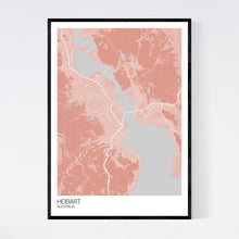 Load image into Gallery viewer, Hobart City Map Print