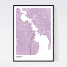 Load image into Gallery viewer, Hobart City Map Print