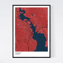 Load image into Gallery viewer, Hobart City Map Print