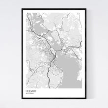 Load image into Gallery viewer, Hobart City Map Print