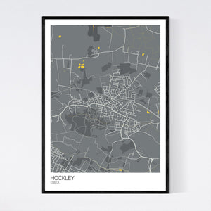 Hockley Town Map Print