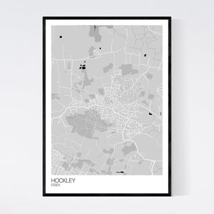 Hockley Town Map Print