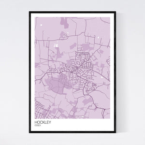 Hockley Town Map Print