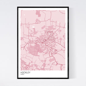 Hockley Town Map Print