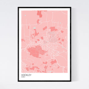 Hockley Town Map Print