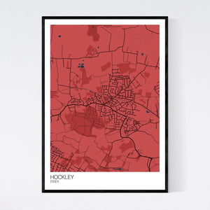 Hockley Town Map Print