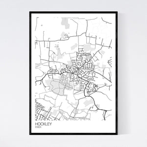 Hockley Town Map Print