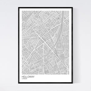 Map of Holloway, London
