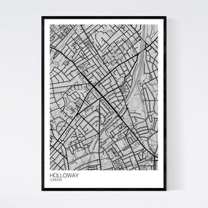 Holloway Neighbourhood Map Print