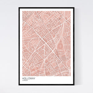 Holloway Neighbourhood Map Print