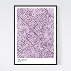 Holloway Neighbourhood Map Print