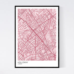 Holloway Neighbourhood Map Print