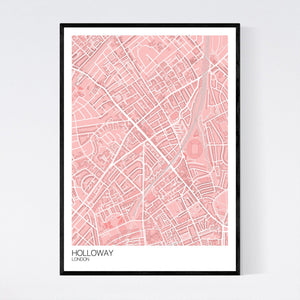 Holloway Neighbourhood Map Print