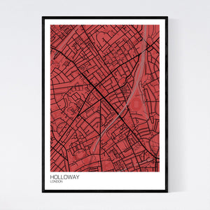 Holloway Neighbourhood Map Print
