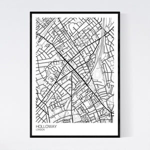 Holloway Neighbourhood Map Print